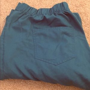 Teal scrubology scrub pants