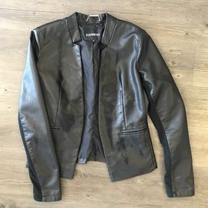 Black Faux Leather Jacket