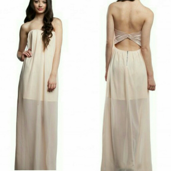 Pastel Pink Chiffon Prom Dress