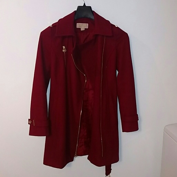 PRICE DROP Ruby Red MK Coat