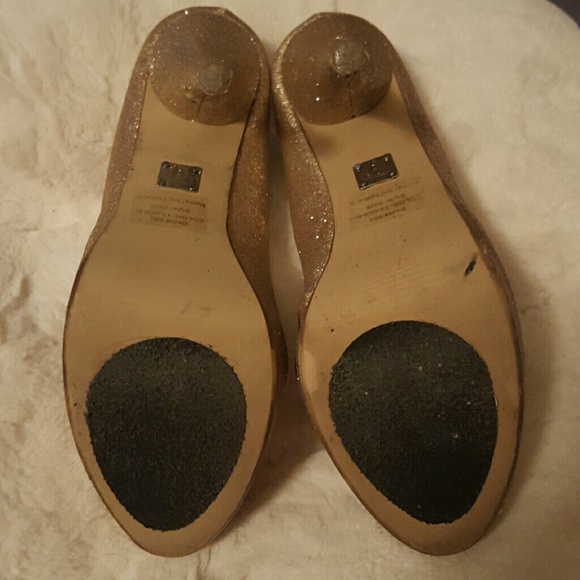 Gold glitter Bakers  heels - Picture 3 of 3