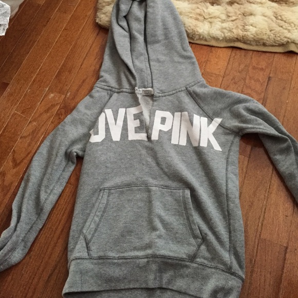 Good condition gray pink hoodie