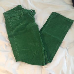 Green Jcrew Cords