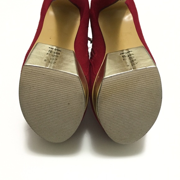 ❌SOLD❌ Michael Antonio red gold ankle boots - Picture 4 of 4