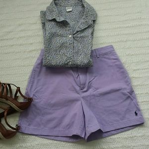 Ralph Lauren Sport shorts Purple size 8,high waist