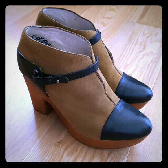 Olive colored Suede Booties