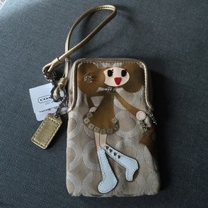 Limited edition coach wristlet