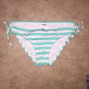 Striped Bathing Suit Bottoms