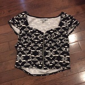 Charlotte Russe tribal crop top