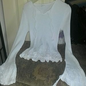 Long sleeve white shirt