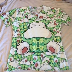 Pokemon snorlax men shirt