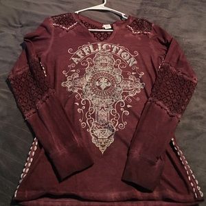 Women's Affliction long sleeve tee