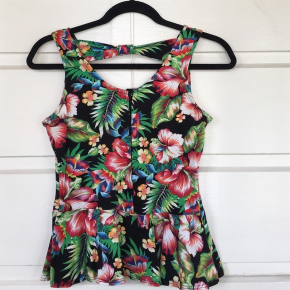 Tropical Tight Tank Top