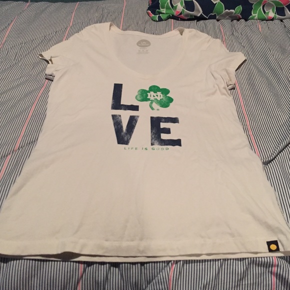 Life is Good Notre Dame V neck