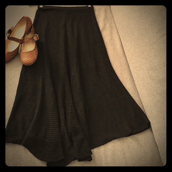 Boho Anthropologie knit skirt XS