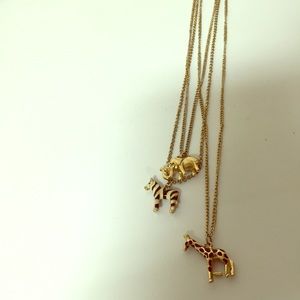 SOLD!! gold safari animal necklace