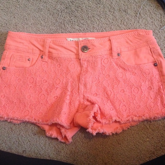 peach colored shorts