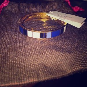 Gold and blue Kate Spade bangle!!