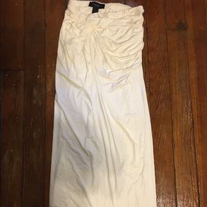 Akira white skirt with slit