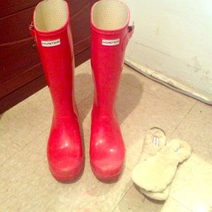 Tall Red Hunter Boots