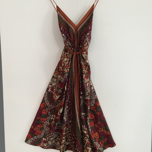 Nicole Miller Collection Silk Scarf Dress