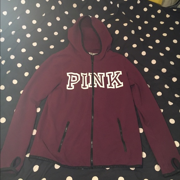 TRADED PINK Victoria's Secret Zip Up - Picture 3 of 4