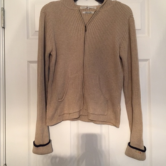 Tommy Hilfiger tan hoodie size m