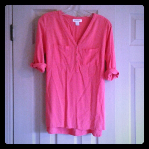 Maternity Pink Blouse - Picture 1 of 4