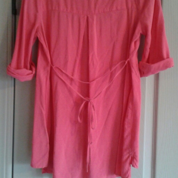Maternity Pink Blouse - Picture 2 of 4