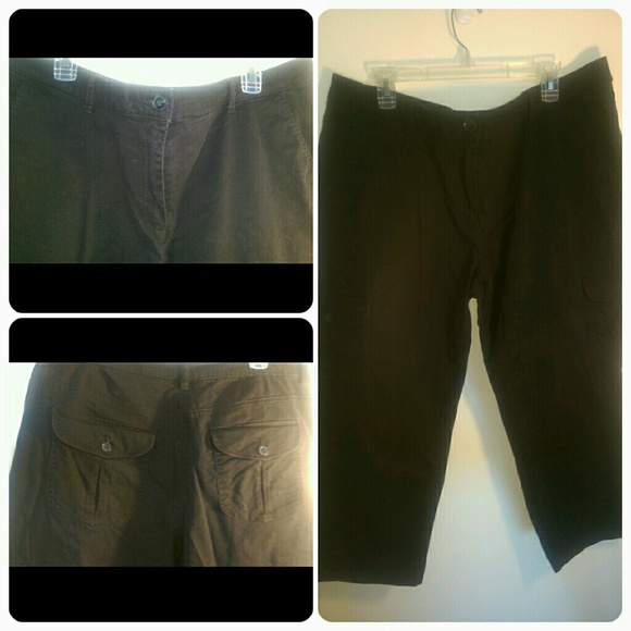 Liz Claiborne Black Crop Pants