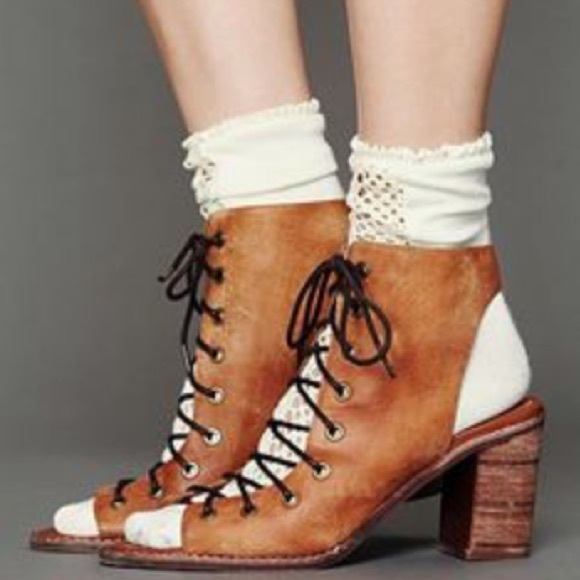 Jeffry Campbell lace up sandal booties