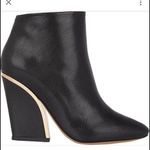 Chloe Plated-Heel Ankle Boots
