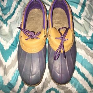 Duck shoes. "Rain shoes "