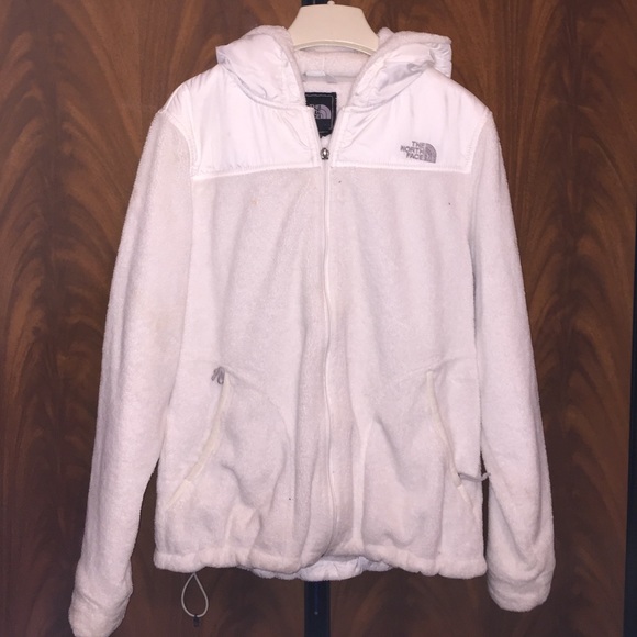Hooded fuzzy North Face jacket - Picture 1 of 3