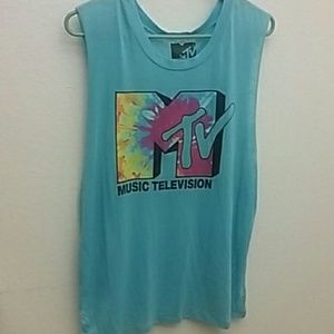 MTV Tie-dye Cutoff Shirt