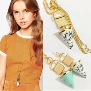 Beautiful White Marble necklace