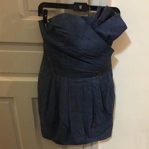 Forever21 blue-jean asymmetric dress