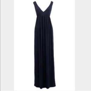 J Crew Navy Blue Jersey Maxi Dress S
