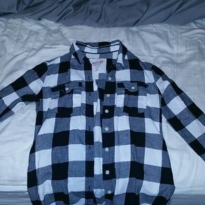 Black and white flannel