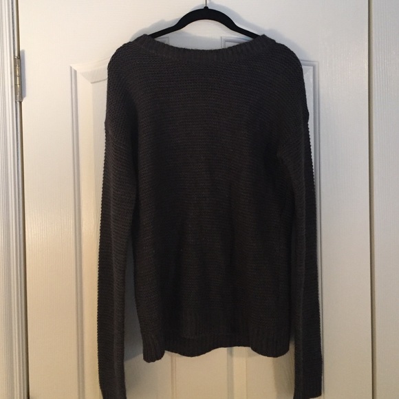 Charcoal grey knit sweater. - Picture 1 of 2