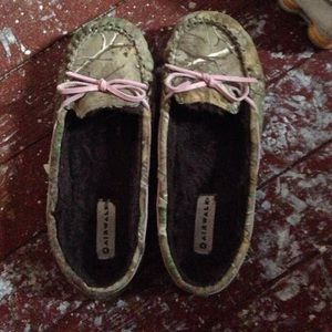 Camo moccasins