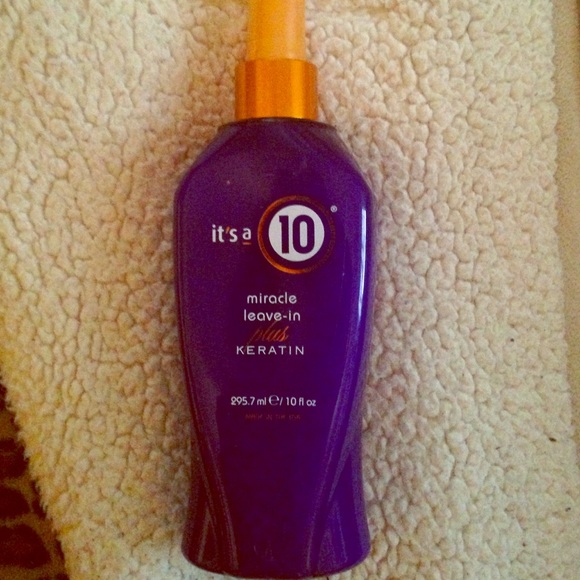 It's a 10 miracle leave in PLUS keratin