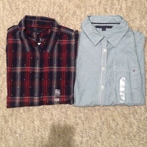 Tommy Hilfiger button down collared shirts