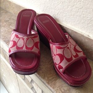 Coach Charma wedge shoes