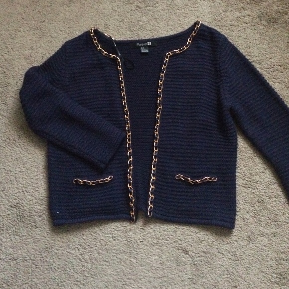 Navy blue cardigan