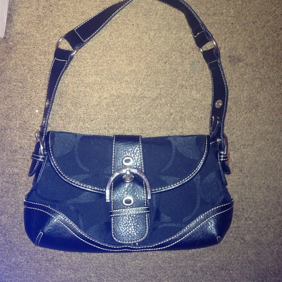 Authentic black Coach purse
