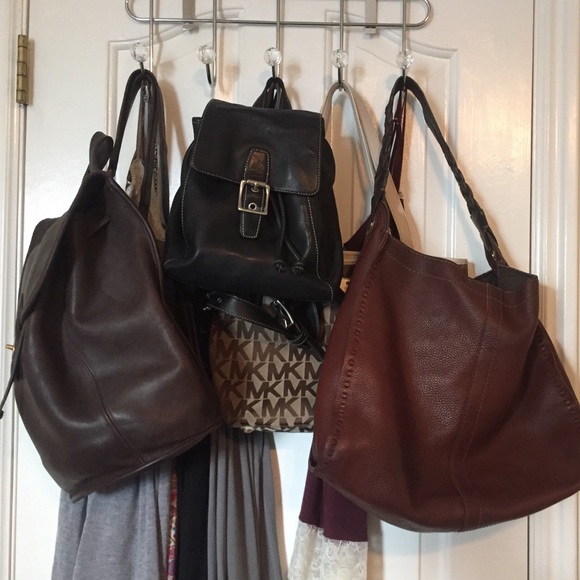 Lg leather backpack