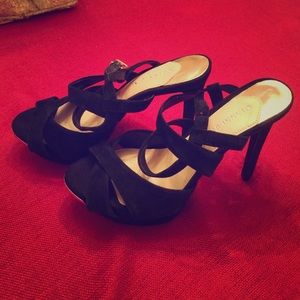 Black Strappy Gianni Bini Heels