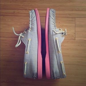 SALE Sperry for J.Crew Striped Seersucker Topsider