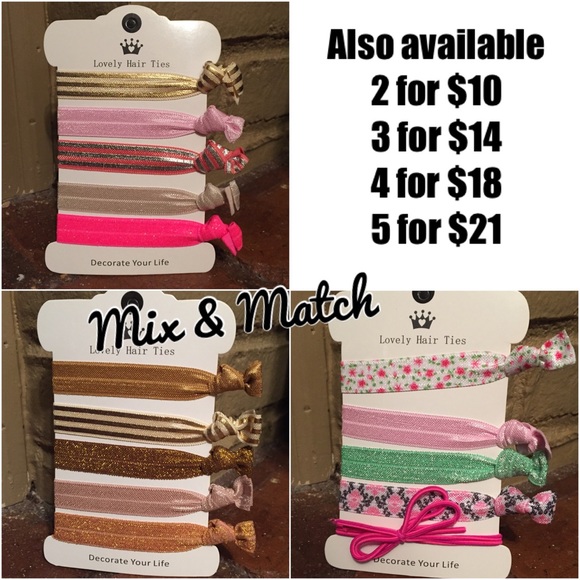 Hair Ties Set - Picture 2 of 4